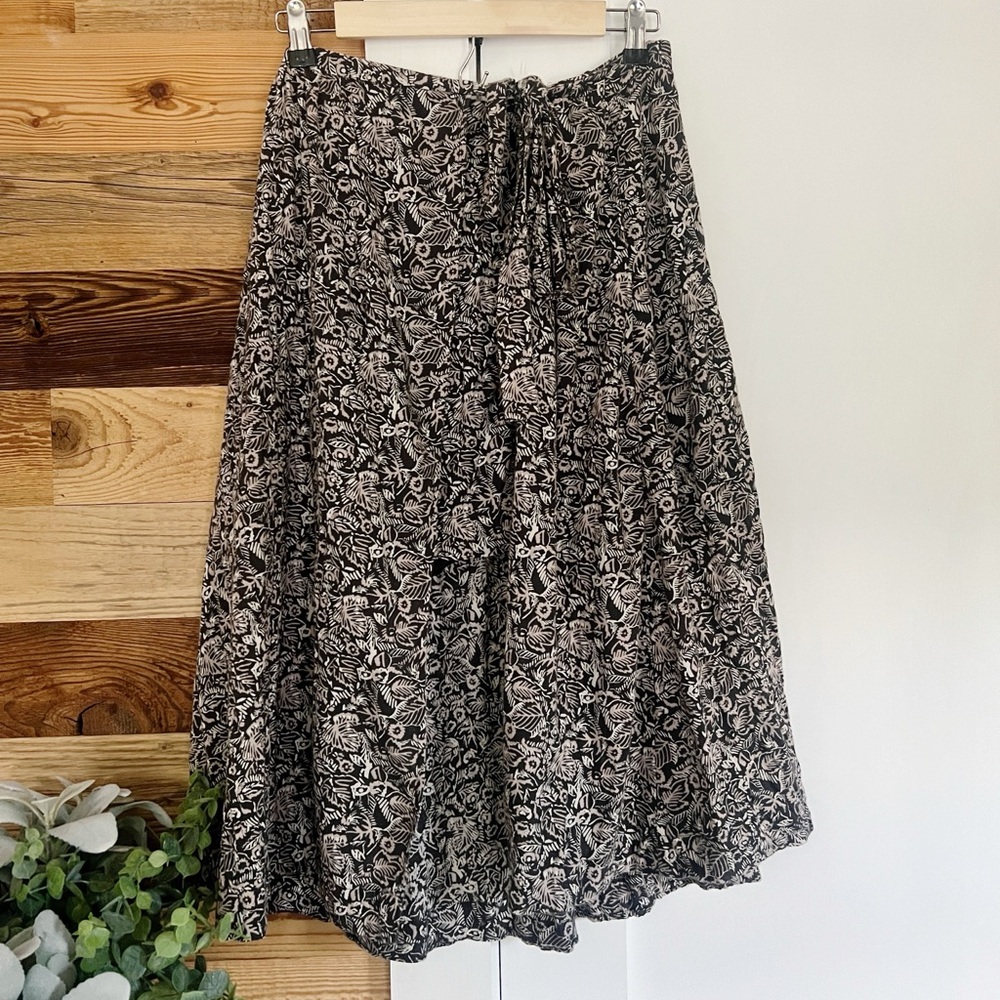 Free People Love Train Wrap Skirt Over Mini Skirt Black Combo - Picture 4 of 6